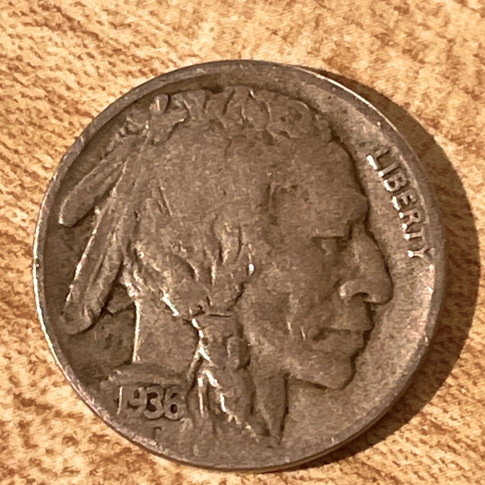 1936 Buffalo nickel
